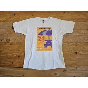 Taste of Chicago 2000 T-shirt White Sz L Double sided
